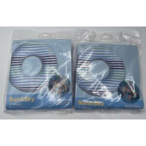 Sun & Sky‎ 35" Swim Ring Tire Tube Summer Pool Beach Water Fun Inflatable Lot 2